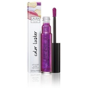 NIB Laura Geller Color Luster Lip Gloss Hi-Def Top Coat - Amethyst Glaze